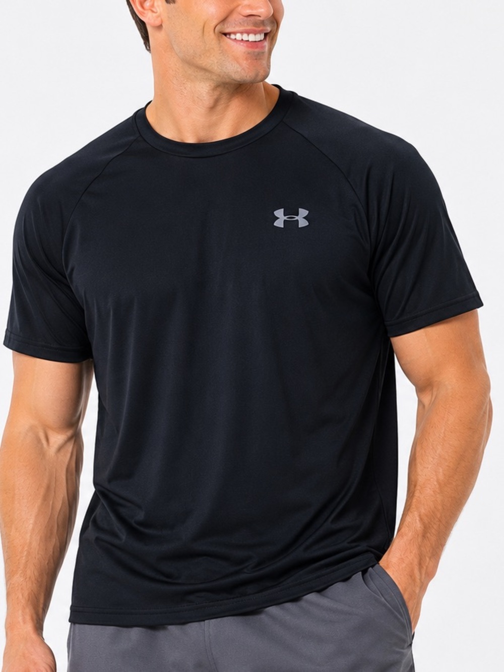 Under Armour The Tech Tee Short Sleeve T-Shirt Black Men's Size XL